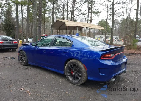 2022 Dodge Charger Scat Pack z USA, uszkodzony, nr VIN 2C3CDXGJ3NH183779